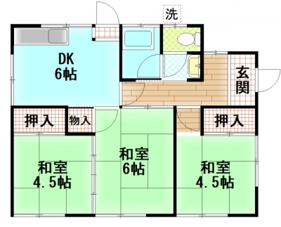 上宇部貸家2